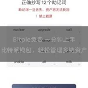 Bitpie免费 一分钟上手比特派钱包，轻松管理多链资产