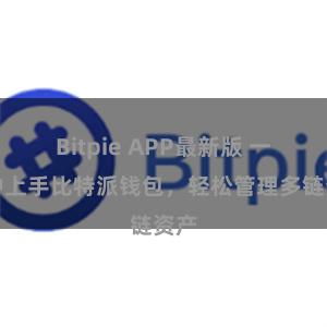 Bitpie APP最新版 一分钟上手比特派钱包，轻松管理多链资产