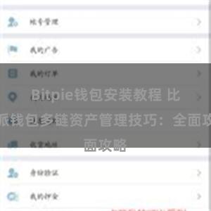 Bitpie钱包安装教程 比特派钱包多链资产管理技巧：全面攻略