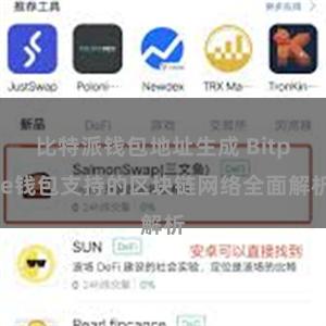 比特派钱包地址生成 Bitpie钱包支持的区块链网络全面解析