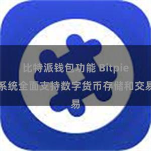 比特派钱包功能 Bitpie系统全面支持数字货币存储和交易
