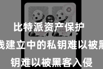 比特派资产保护  尽管离线建立中的私钥难以被黑客入侵