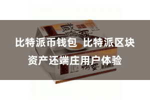 比特派币钱包  比特派区块资产还端庄用户体验